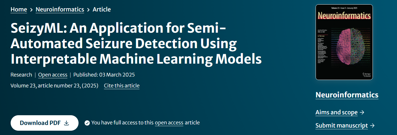 Interpretable Machine Learning for Seizure Detection
